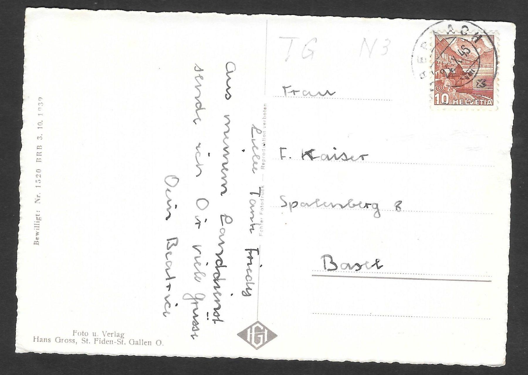 Cartoline postali: Amriswil Teilansicht – Usato da Olten venduto da clotaldi 1