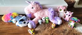 10 x Plüschtier Set Einhorn, Katze etc