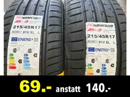 ||•  215/ 45 R17, NANKANG - 2 Stück /181s