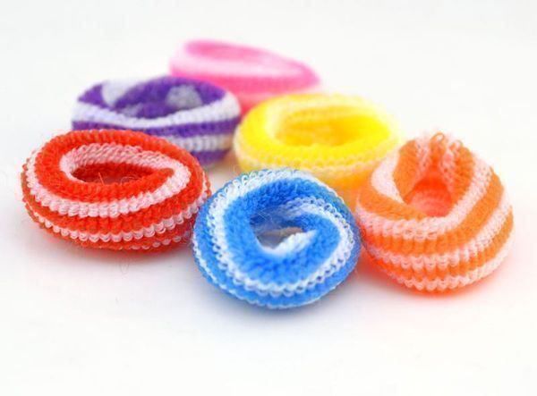 Accessori per capelli: 100 HAARGUMMIS - HAARBAND - GESTREIFT - HAARGUMMELIS – Nuovo e nell'imballaggio originale da Kriens venduto da swissgadget 1