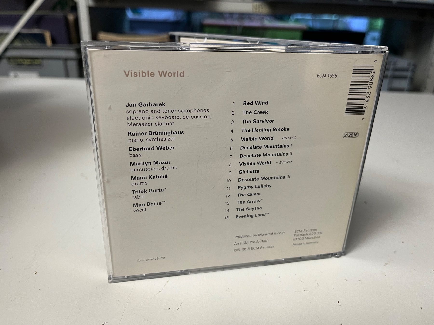 CD: Jan Garbarek - Visible World - HH21B – Usato da Küsnacht ZH venduto da swisssales.net 1