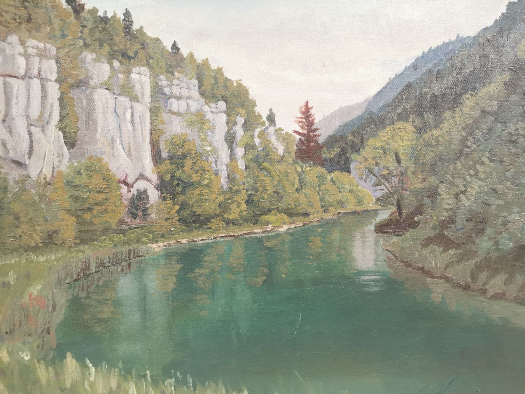Gemälde: HUILE SUR TOILE SIGNÉE ET DATÉE 56 – Gebraucht aus Genève von Qanil77 5
