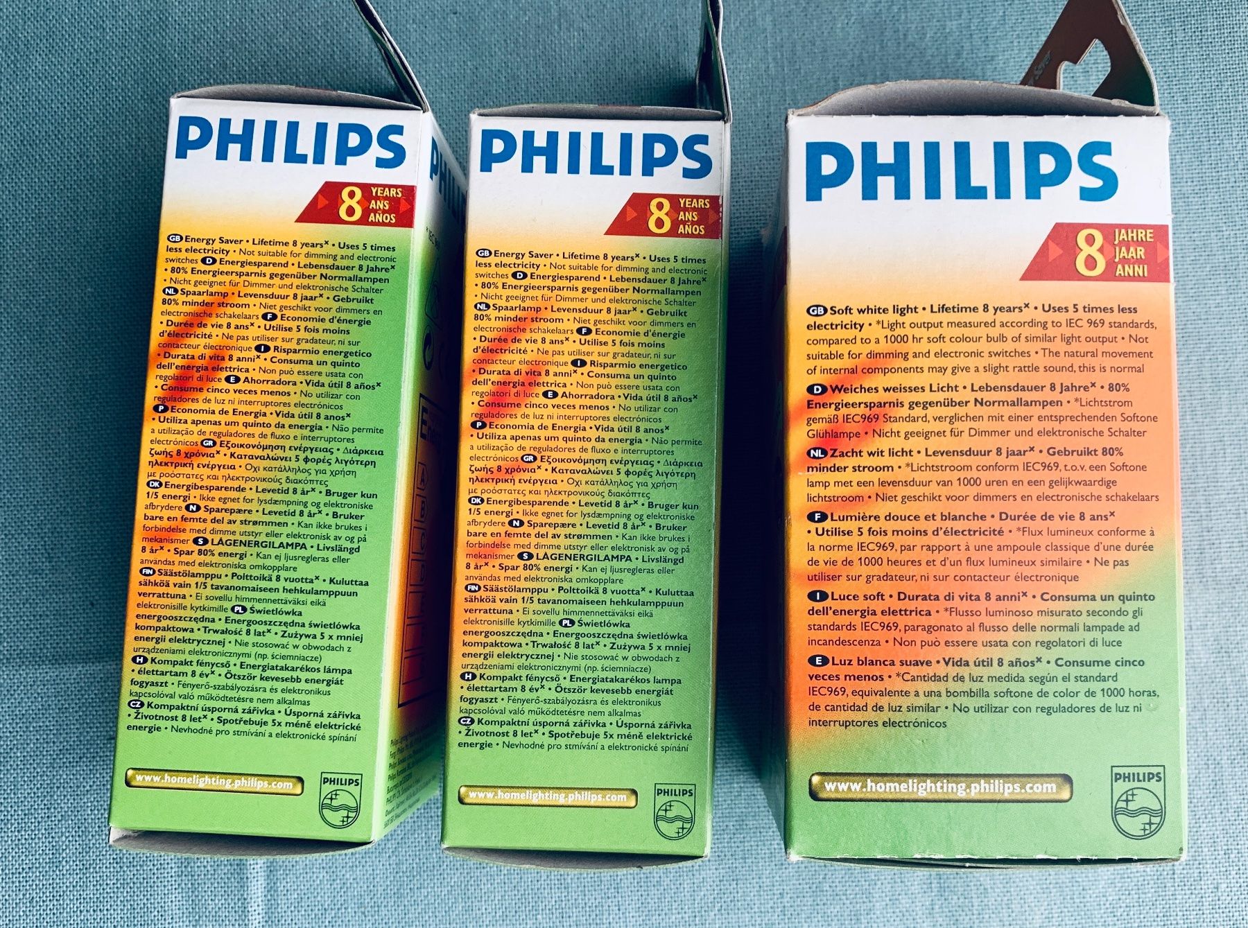 Philips Lampade: 3 Philips Leuchtmittel, 60 W, E27, Energy Safer – Nuovo e nell'imballaggio originale da Bern venduto da Flora.Sonea 1