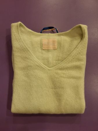 Singhi Pullover Kaschmir hellgrün, Grösse XS - guter Zustand