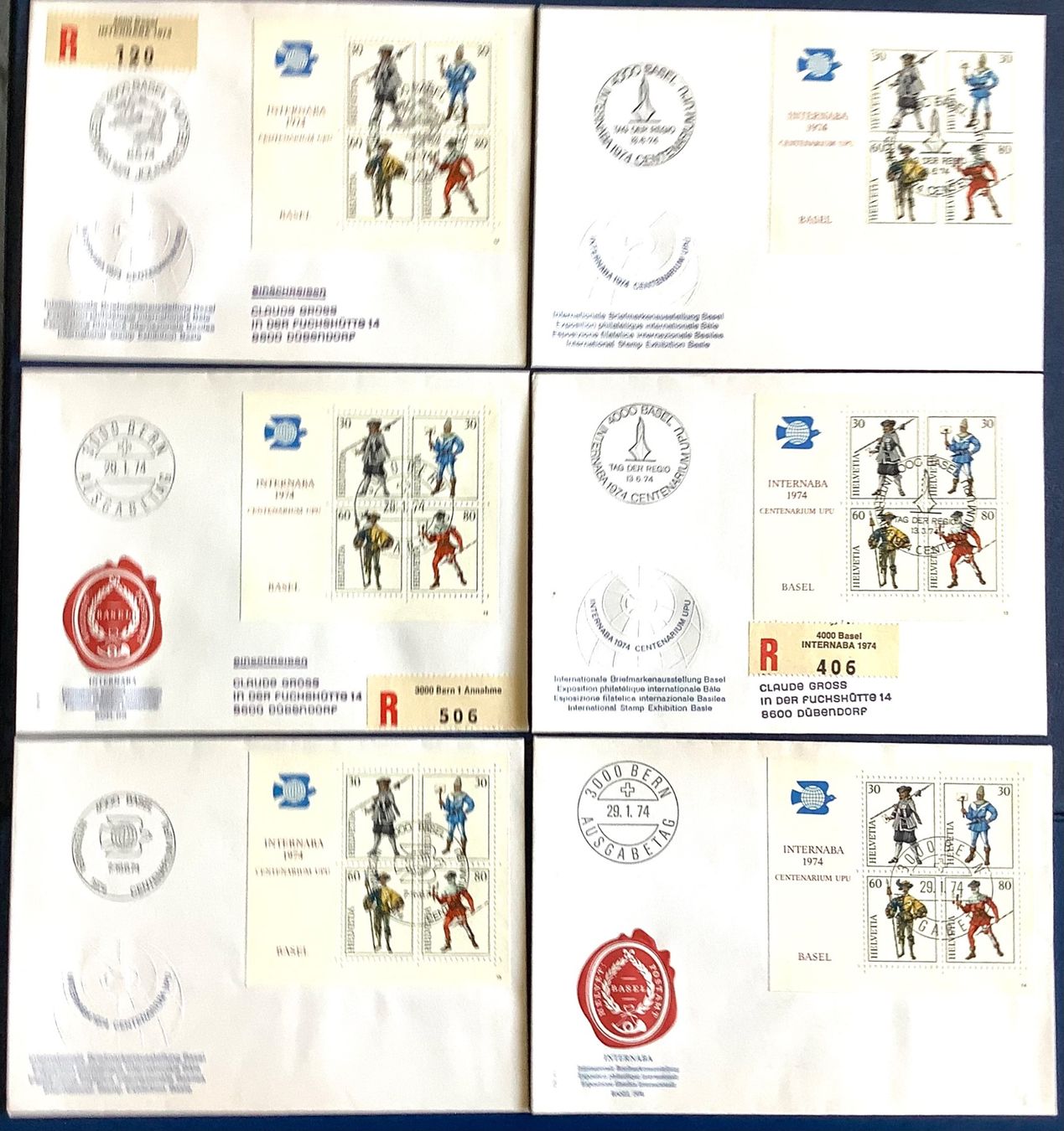 Tutti i francobolli: 1974 Internaba Basel  / Div.FDC und Briefe – Nuovo (secondo la descrizione) da Liestal venduto da Skunk02