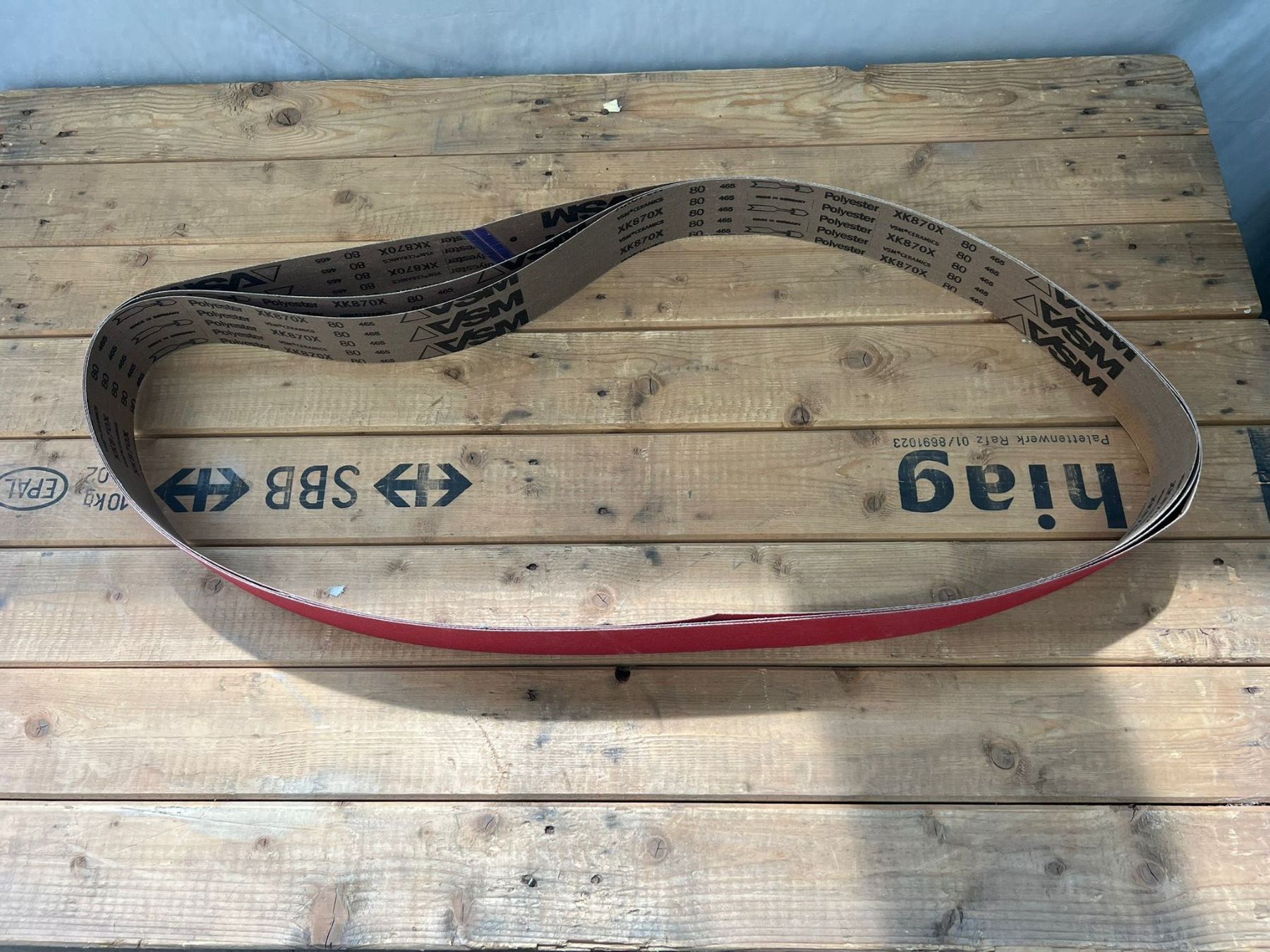 Smerigliatrici & Lucidatrici: 3 Stk. Schleifbänder XK870X 80 75x2000mm – Nuovo (secondo la descrizione) da Ried (Muotathal) venduto da mprofi58