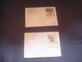CH 1999 NABA 2000 FDC 2 Belege‪ Grossbriefe AB NUR 90 RP
