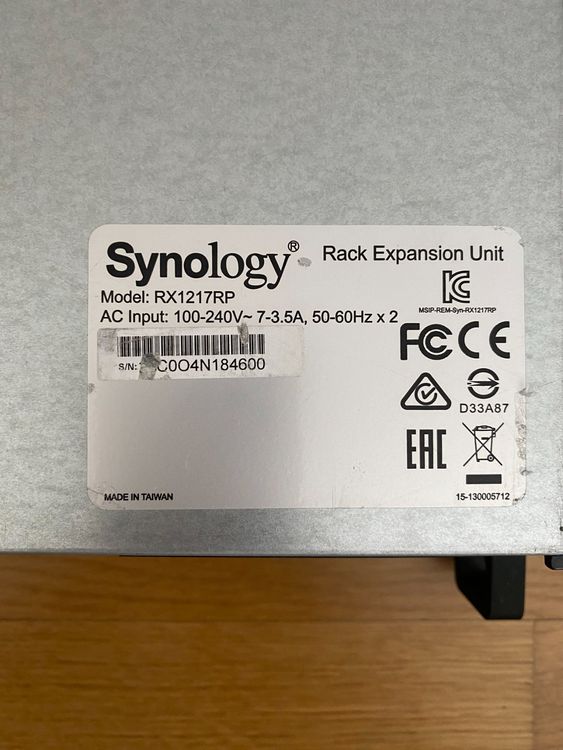 Synology RX1217RP Expansion Unit 12x 10TB WD Red Kaufen auf Ricardo