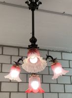Jugendstil Deckenlampe Top Zustand. H.80cm  B.50cm