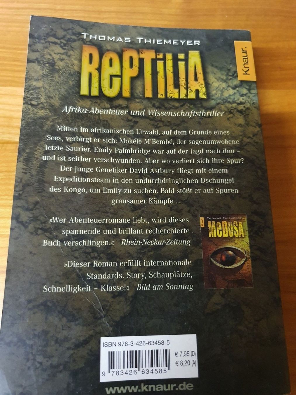 Libri: Thomas Thiemeyer - Reptilia – Usato da Oberdorf BL venduto da BaldenEagle 1