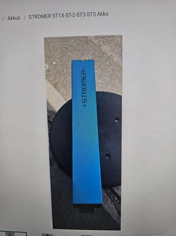 Batterie: STROMER ST1X-ST-2-ST3-ST5 Akku blau – Usato da Belp venduto da urb_2wlr