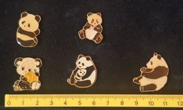 5er Set Pandabären