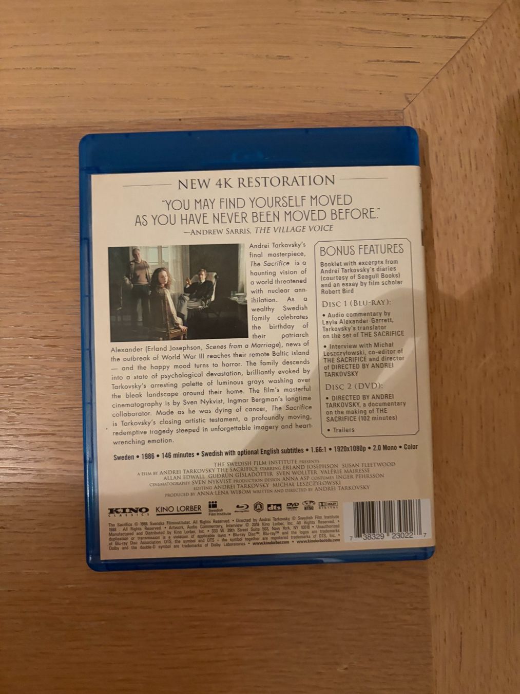 Tutti i DVDs: BLU RAY THE SACRIFICE TARKOVSKY ZONE A – Usato da Geneve venduto da tigre69 1