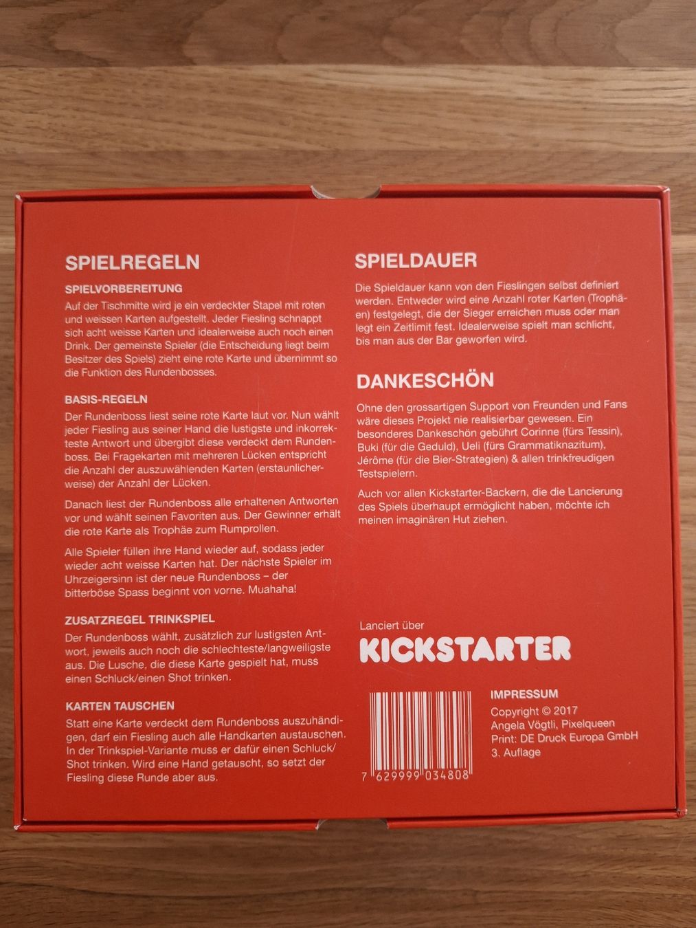 Spiele: Kampf gegen das Bünzlitum – Gebraucht aus Zürich von Vordermannd86 1