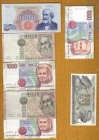 Italien noten 7 stück TOP lot nice grading
