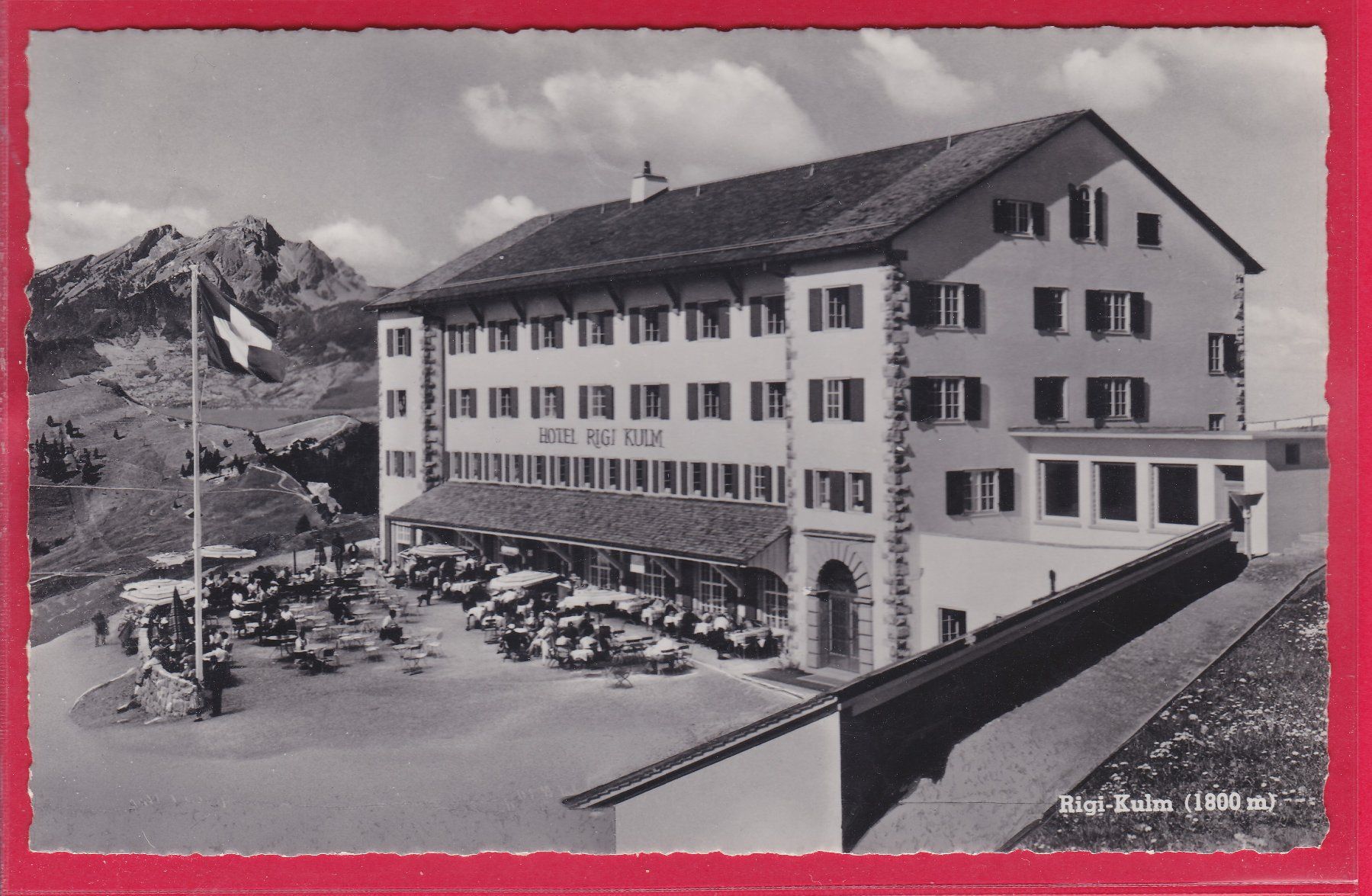 Cartoline postali: HOTEL RIGI-KULM 1800m, 15.6.1962 – Usato da Oberrieden venduto da Gebirgsstelze