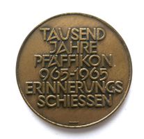 Schützenmedaille 1965, 1000 Jahre Pfäffikon 965–1965