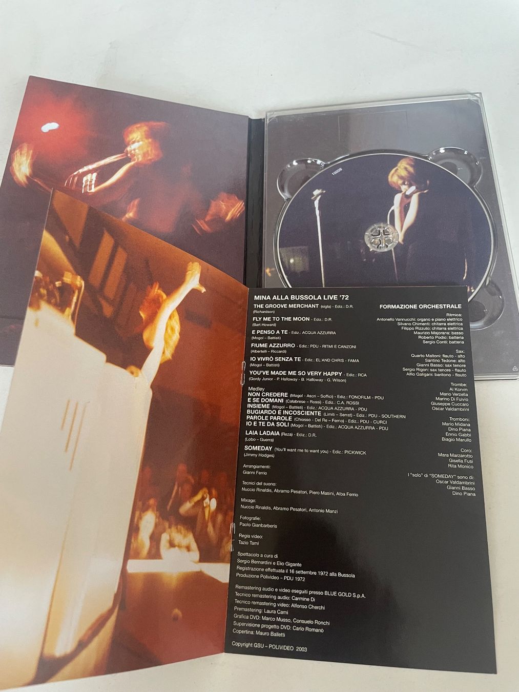 Tutti i DVDs: MINA ALLA BUSSOLA LIVE '72 - DVD – Usato da Minusio venduto da Pink222 3