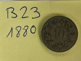 10 Rappen - Schweiz - 1880