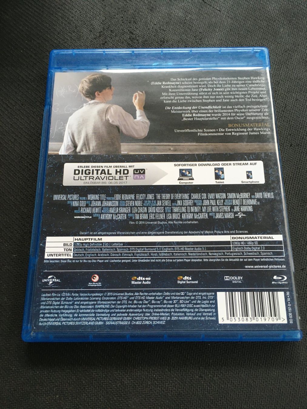 Alle DVDs: Die Entdeckung der Unendlichkeit [Blu-ray] – Gebraucht aus St.Gallen von MedienJoe 1