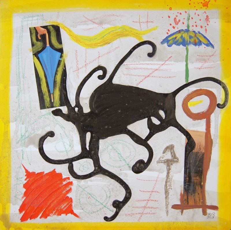 Dipinti: Collage: L'ombrello III – Nuovo (secondo la descrizione) da Fribourg venduto da erw_68dx