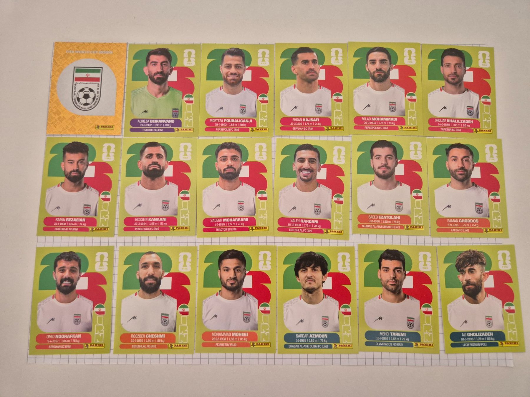 Panini Carte collezionabili: WM Panini Sticker 2026 Team Iran – Usato da Uster venduto da Ausmister12