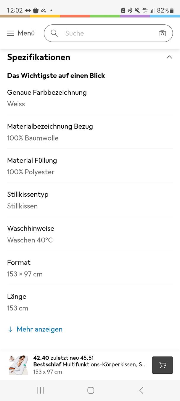 Kissen: Schwangerschaftskissen U-Form – Gebraucht aus Suhr von Joburgerli 1