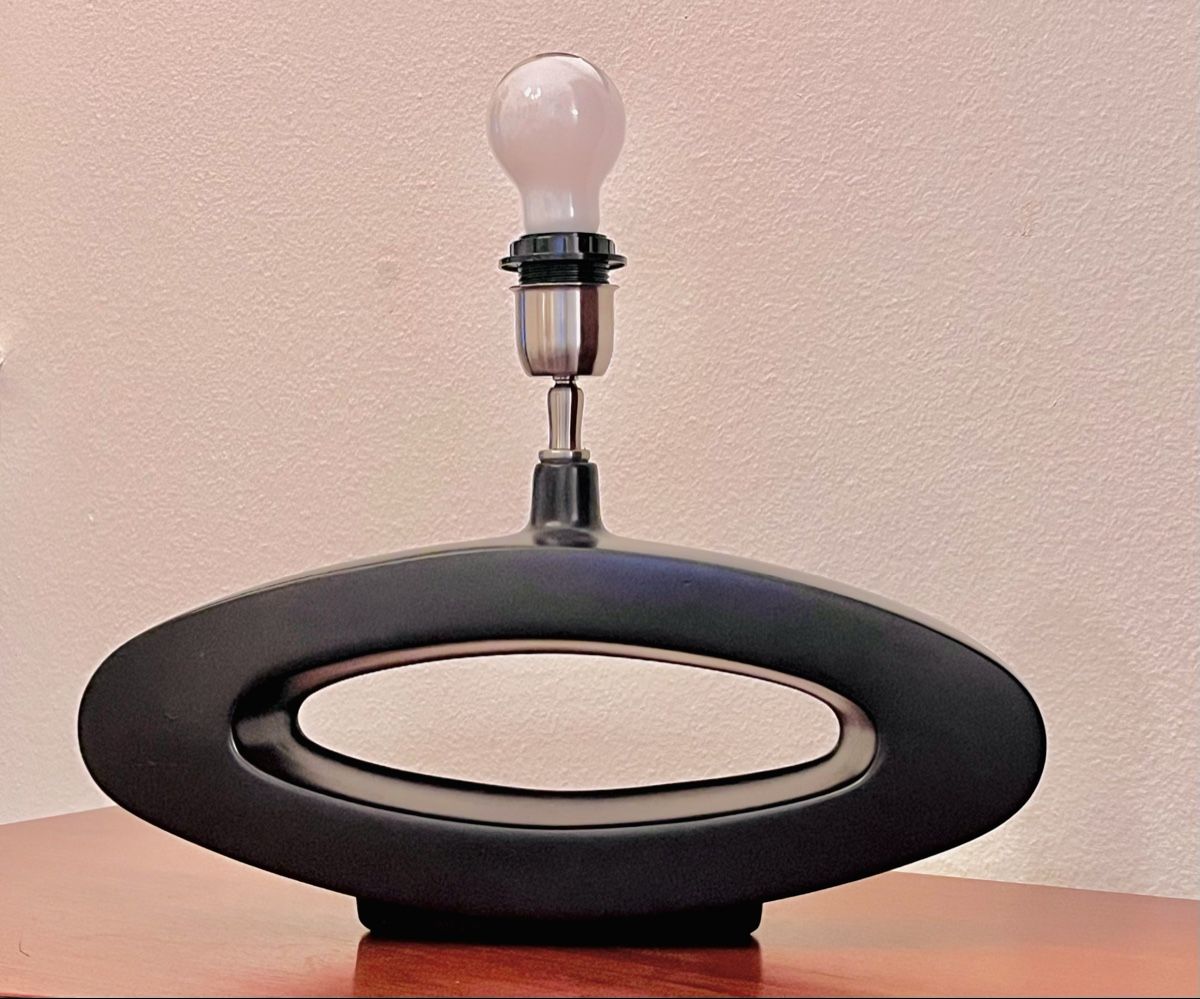 Lampade: Lampe design ovale noire – Usato da Lausanne venduto da Vibewave 2