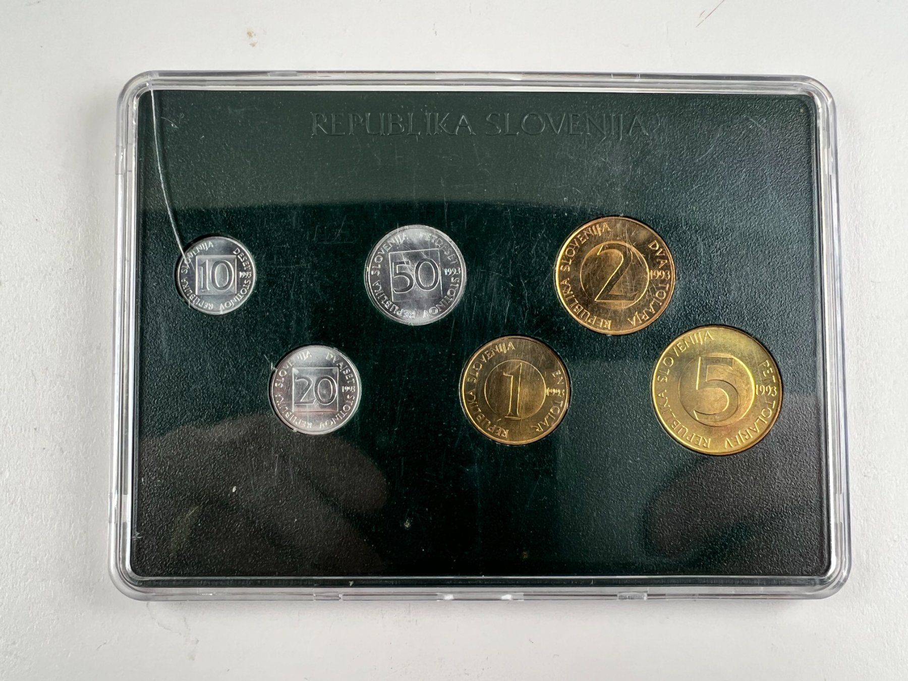 Alle Münzen: Slovenien - 1993 - Münzsatz – Neu und originalverpackt aus Langenthal von Schmittchen