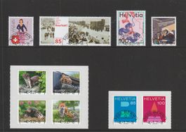 CH Briefmarken Lot Jahresserie gestempelt 2021