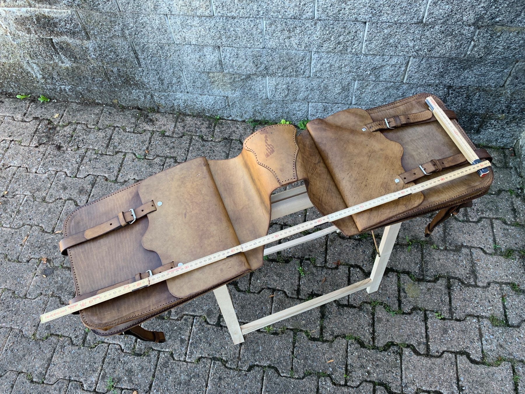 Mofas: schöne Satteltaschen aus Leder – Gebraucht aus Feldbach von Olive1 9