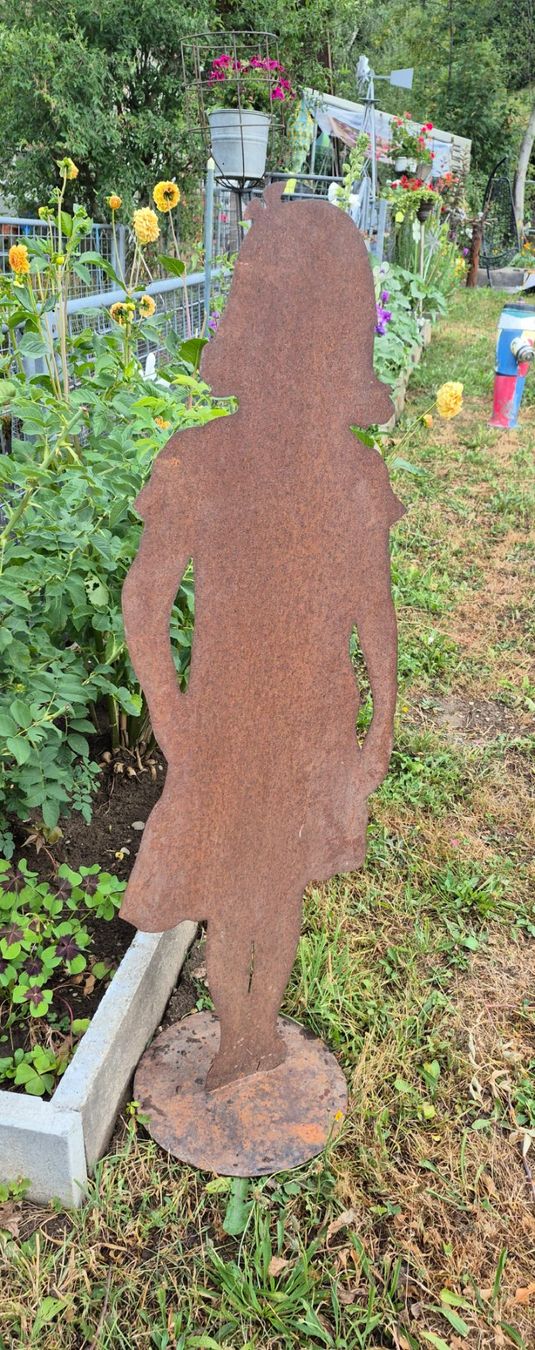 Figuren: Mädchen in Rost 120 cm – Neu (gemäss Beschreibung) aus Schafhausen im Emmental von Herzrose 1