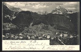 Mollis, Gesamtansicht mit Frohnalpstock 