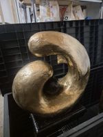 Skulptur Bronze Optik gross Abstrakte Form Dekoration
