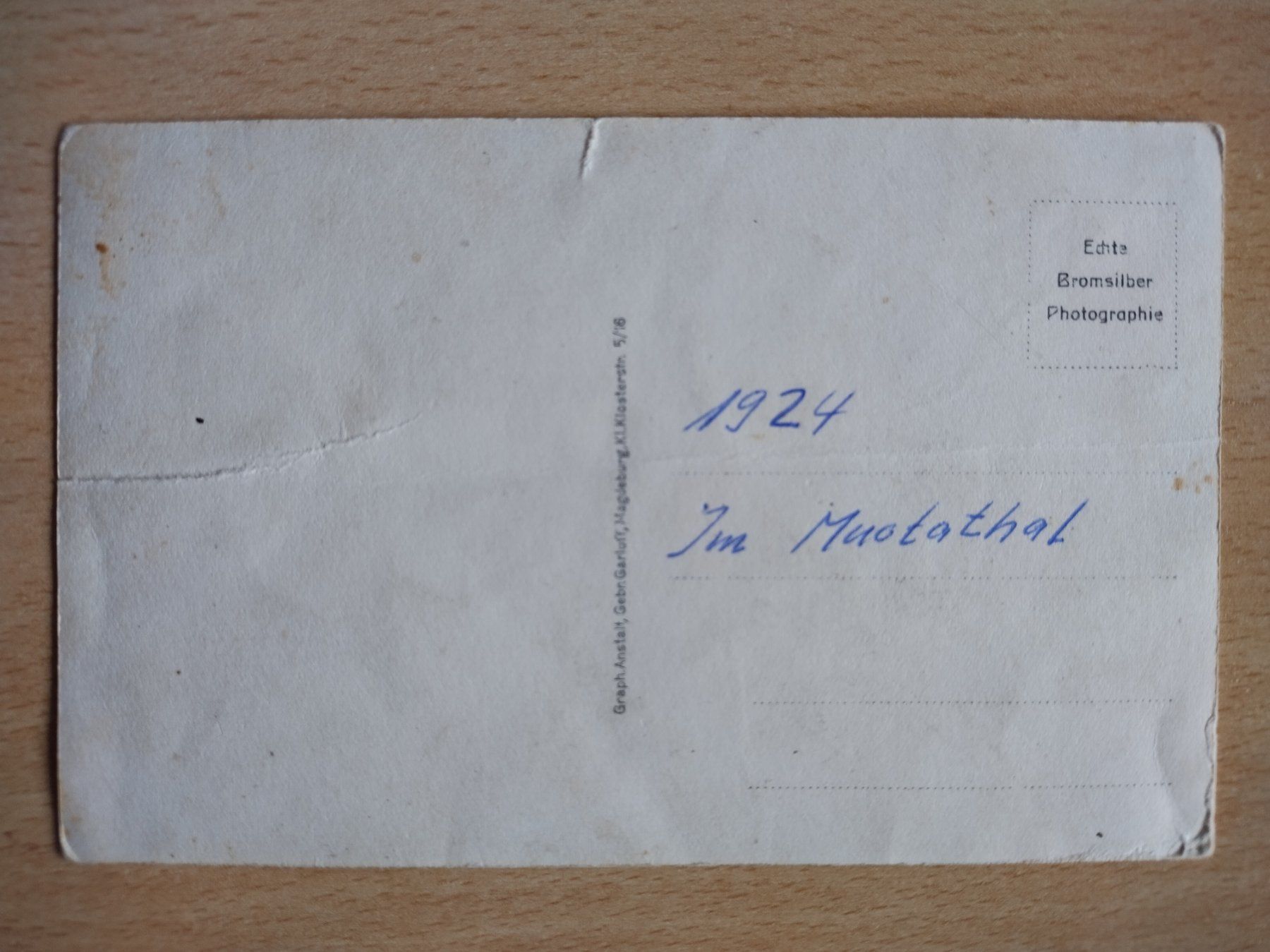 Cartoline postali: Ansichtskarte / Echte Bromsilber Photographie / Jg. 1924! – Usato da Jona venduto da Argus36 1