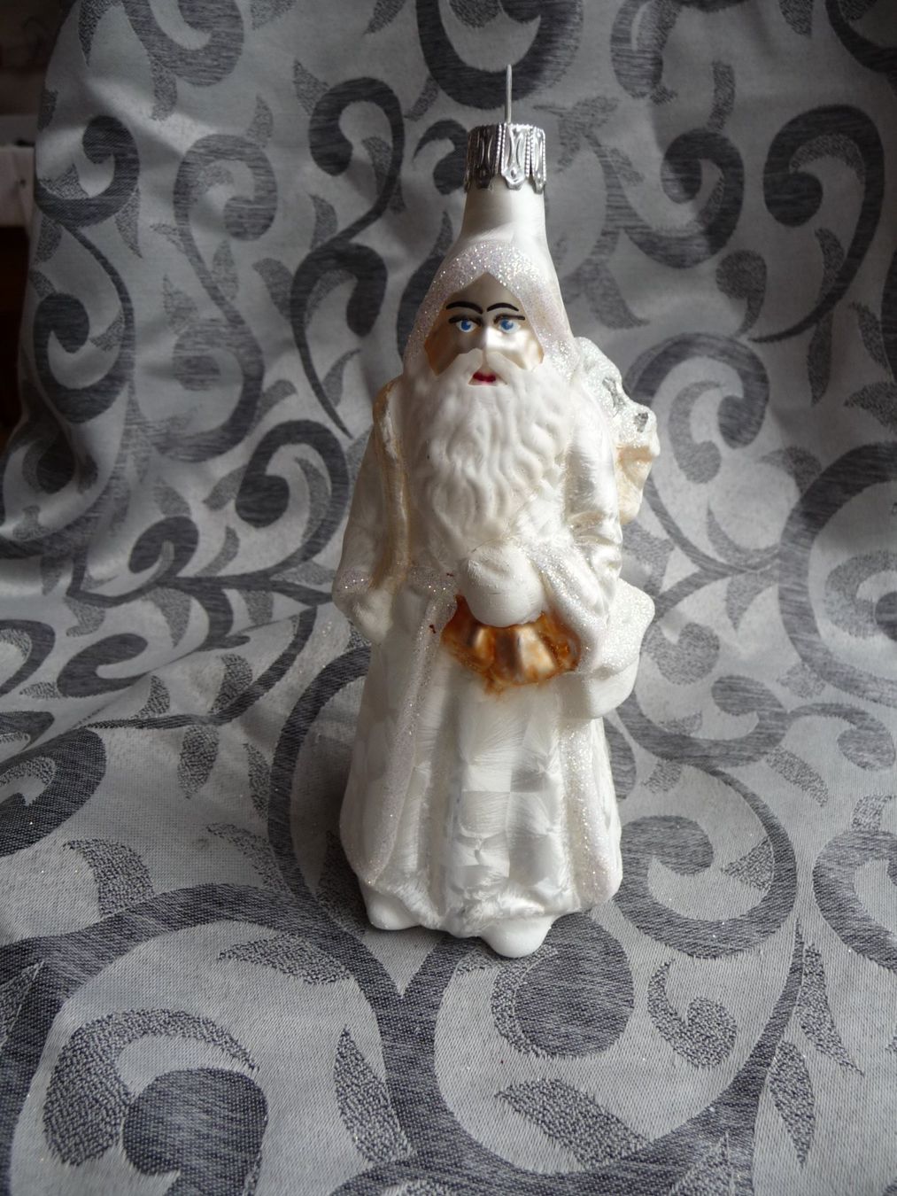 Tutte le decorazioni: crèmefarbener Weihnachtsmann stehend Christbaumschmuck – Nuovo e nell'imballaggio originale da Alpnach Dorf venduto da marvo 6