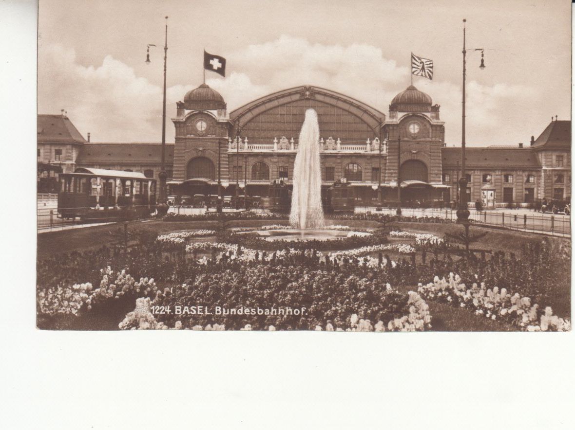 Cartoline postali: Basel Bundesbahnhof 1925 – Usato da Bürglen TG venduto da StampGraf