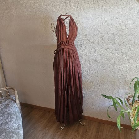 Spiritum Tulum Itzia Kleid Terracotta S/M NEU