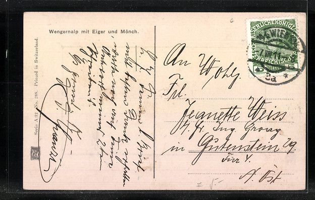 Cartes postales: Wengernalp, Bergbahn mit Eiger und Mönc – D'occasion à Berlin par bartko-reher 1