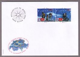 2004_1116+17_VELOLAND SCHWEIZ_PAAR mit STEG_Off. ill. FDC !