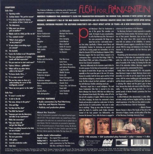 Tutti i DVDs: [Laserdisc] Flesh For Frankenstein: Andy – Usato da Rheinfelden venduto da Burzelchen 1