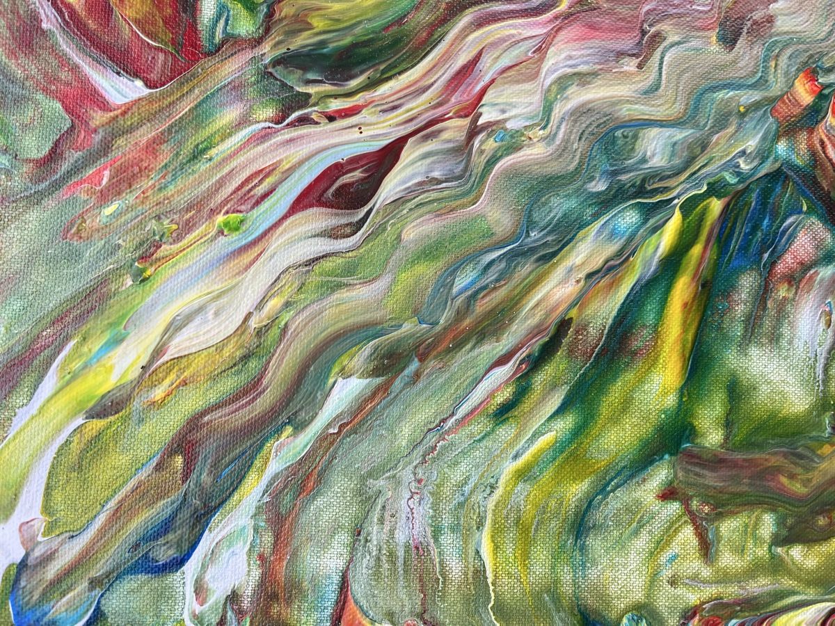 Gemälde: Abstraktes Gemälde, Acrylfarben, 30x40 cm, Unikat – Neu (gemäss Beschreibung) aus Hochdorf von Jasminurschel 5