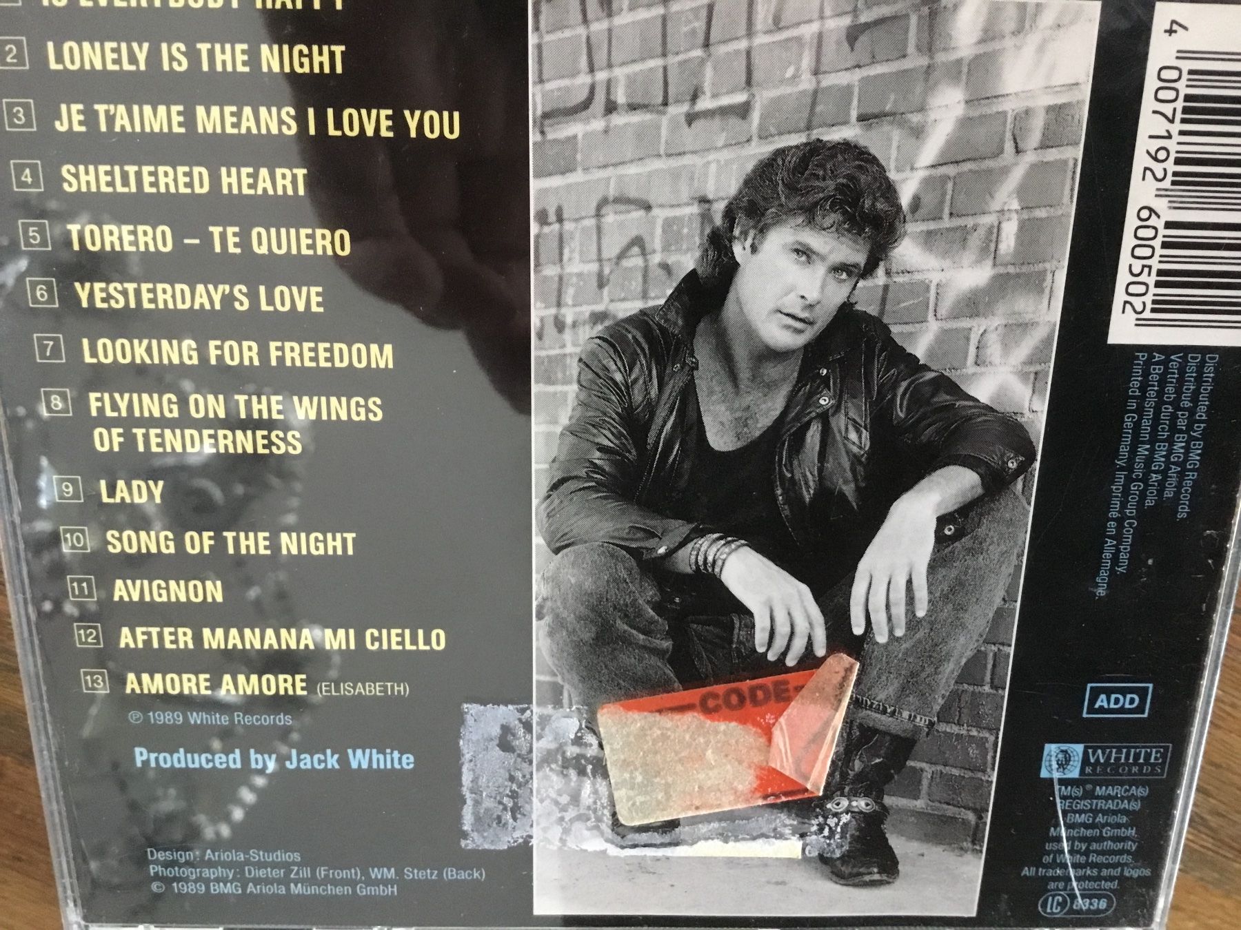 CD: David Hasselhoff - Looking For Freedom CD – Usato da Thierachern venduto da sweden08 1