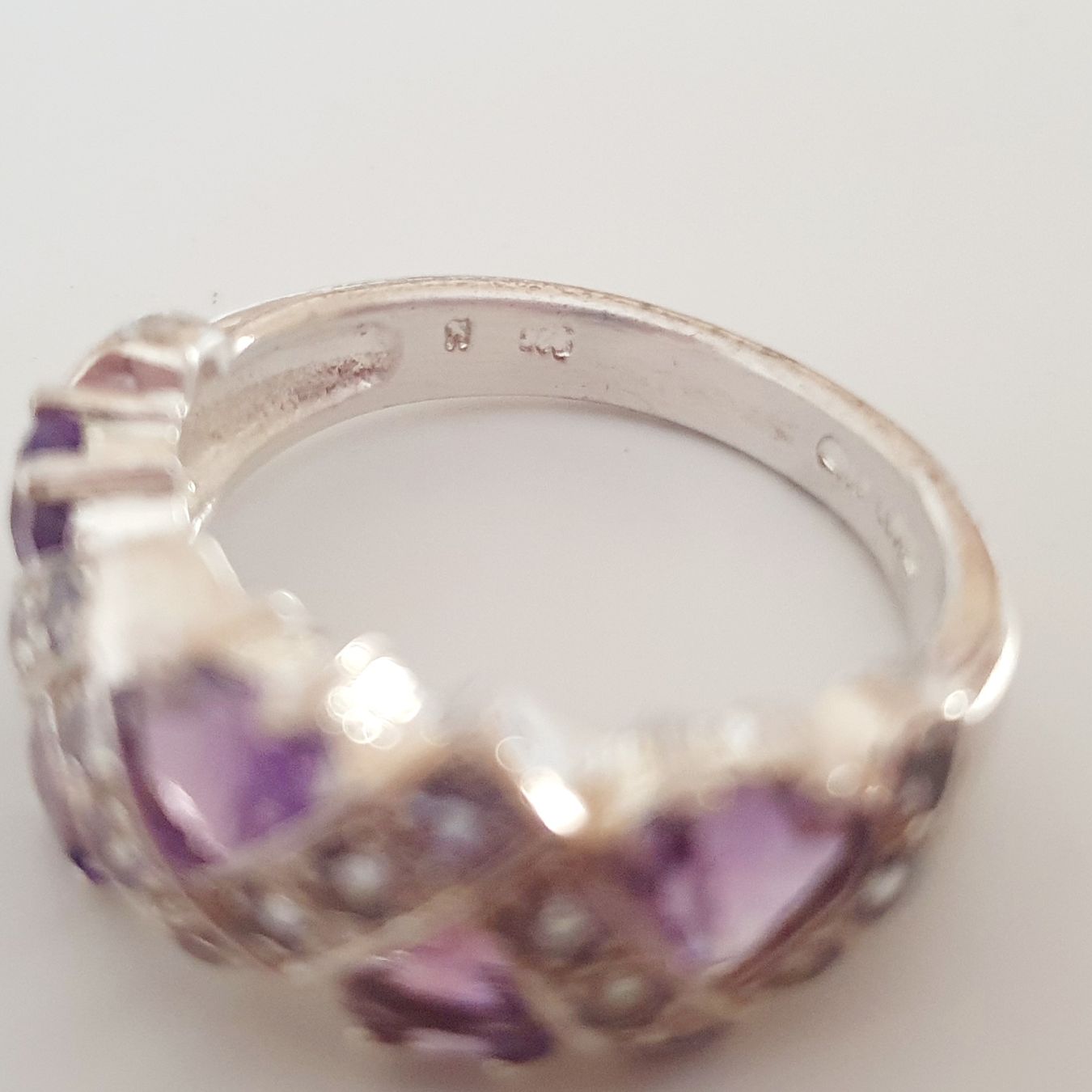Anelli: Damenring 925 Silber mit Amethyst Gr 19,2mm – Usato da Kreuzlingen venduto da Wunderkiste123 7