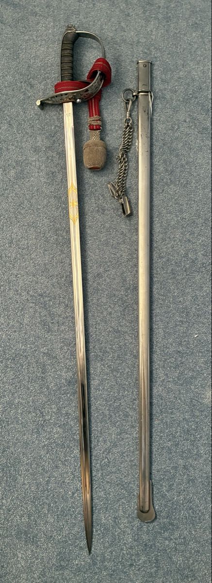 Stichwaffen: Gala-Degen 1898 vergoldet – Gebraucht aus Gutenswil von Antiques77 6