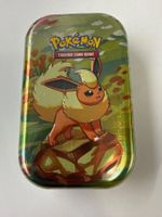 Pokemon Prismatic Evolutions Mini Tin Flareon  🇬🇧 Neu OV