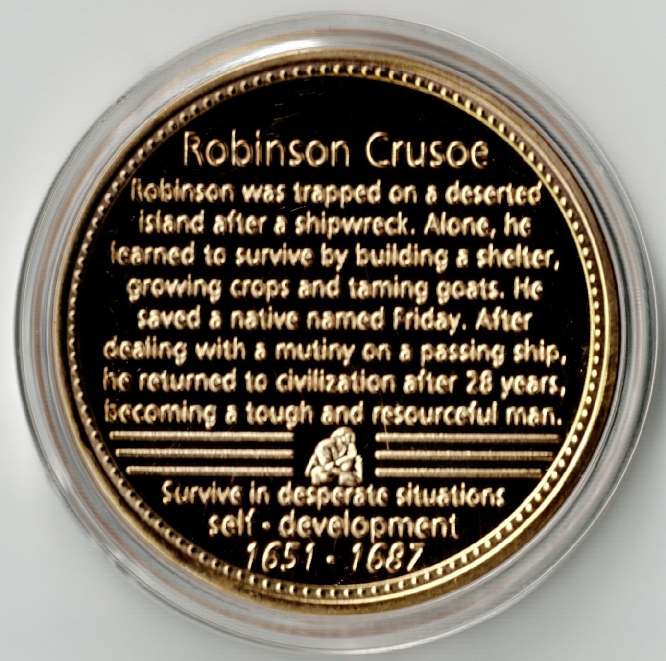 Medaglie: Robinson Crusoe_Gedenkmedaille 3 – Nuovo (secondo la descrizione) da Hombrechtikon venduto da Fraese01 2