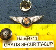 CHRYSLER US-CAR AUTO LOGO SCHMUCK-PIN MIT SECURITY-CLIP SILB