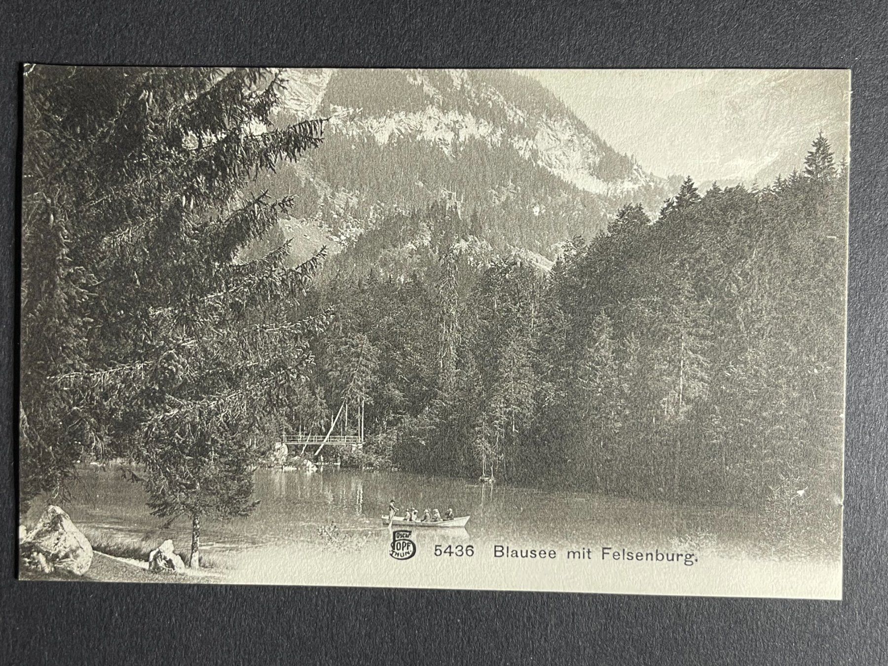 Ansichtskarten: Blausee mit Felsenburg – Gebraucht aus Steg VS von _vinci_