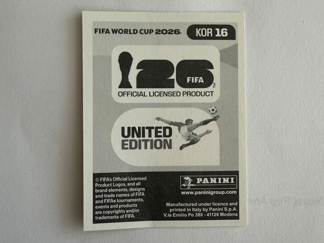 Panini Carte collezionabili: Lee KOR16 - Panini CH Edition WM 2026 – Nuovo (secondo la descrizione) da Grenchen venduto da nicus_aveiro 1